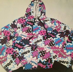 Colorful Bam Kapow Comic Hoodie